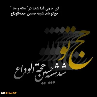 ای حاجی فدا شده درمکه  ومنا......حج تو شد شبیه حسین حجه الوداع
