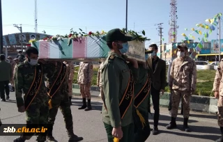 تشییع پیکر مطهر شهید گمنام در شهرستان بروجرد